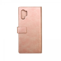 Futrola preklop koza sa zipom Samsung N975F / Note 10 Plus roze