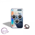 Zastita za kameru sa sljokicama Iphone 15 / 15 Pro / 15 Pro Max / red