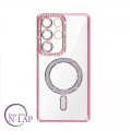 Futrola Magnetic Cirkon / Samsung Galaxy S24 Ultra / roze