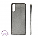 Futrola Huawei P20 / 2u1 stras i cirkoni srebrna