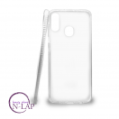 Futrola silikon rebraste ivice Samsung A405F / A40  bela