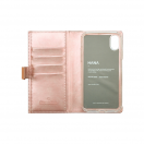 Futrola preklop koza sa zipom Iphone XS Max roze