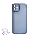 Futrola Silikon color providna / Iphone 12 / plava