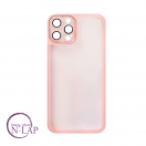 Futrola Silikon color providna / Iphone 12 Pro Max / roze