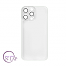 Futrola Silikon color providna / Iphone 13 Pro Max / bela