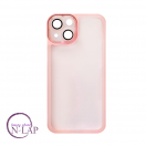 Futrola Silikon color providna / Iphone 14 / roze