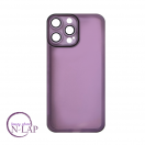 Futrola Silikon color providna / Iphone 14 Pro Max / ljubicasta