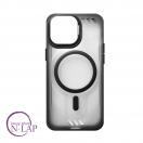 Futrola Matte Lens / Iphone 15 Pro Max / providna magnetic crna