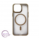 Futrola Matte Lens / Iphone 15 Pro Max / providna magnetic braon