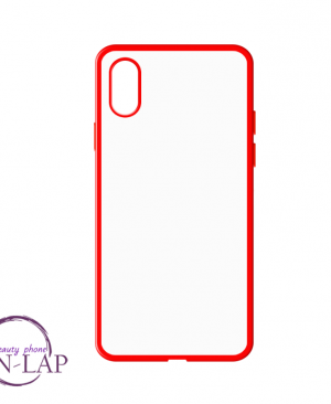 Futrola plastika Back Clear Iphone XR crvena