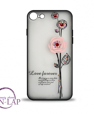 Futrola Iphone 5 / 5S / 5G / cirkon cvet roze