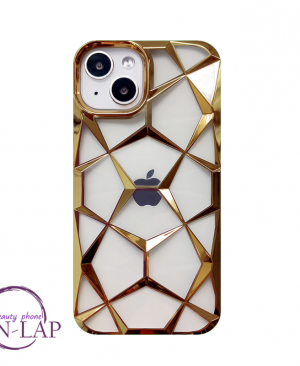 Futrola Crystal Web Iphone 13 / 14 gold