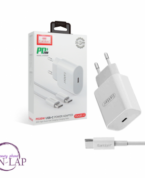 Punjac PD 20W Earldom (komplet) /Type-C to Type C/ EU42C-C