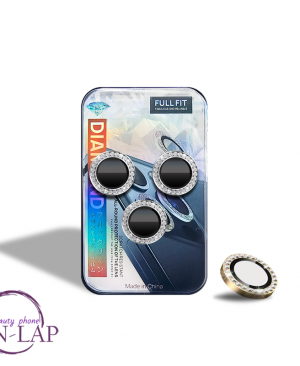 Zastita za kameru sa sljokicama Iphone 15 / 15 Pro / 15 Pro Max / gold
