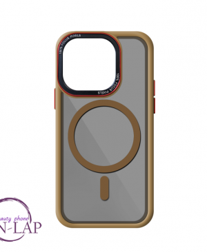 Futrola Pastel Magnetic / Iphone 15 Pro / braon