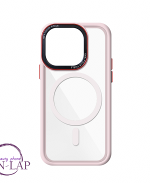 Futrola Pastel Magnetic / Iphone 15 Pro / roze