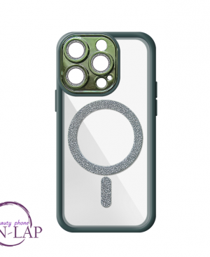 Futrola Magnetic Glitter / Iphone 15 Pro Max / zelena