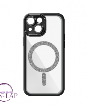 Futrola Magnetic Glitter / Iphone 15 / crna