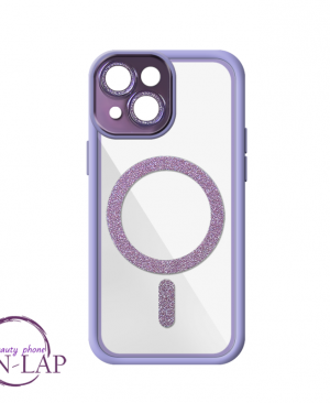 Futrola Magnetic Glitter / Iphone 15 / lavanda