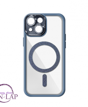 Futrola Magnetic Glitter / Iphone 15 / plava