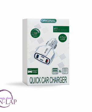 Auto punjac 12A (adapter) / 2 type C + 2 USB / model TE-P49 /