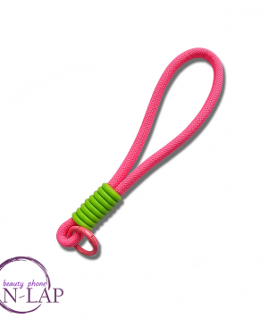 Trakica za mobilni / pink-neon zelena