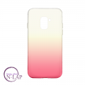 Futrola Samsung A530 / A5 2018 / A8 2018 / providna - zuto crveno pink