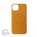 Futrola MAGSAFE Leather Color Iphone 13 / narandzasta