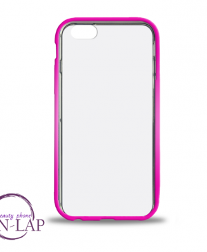 Futrola Iphone 6 Plus / kolor ivice providna pink