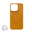 Futrola MAGSAFE Leather Color Iphone 14 Pro / narandzasta